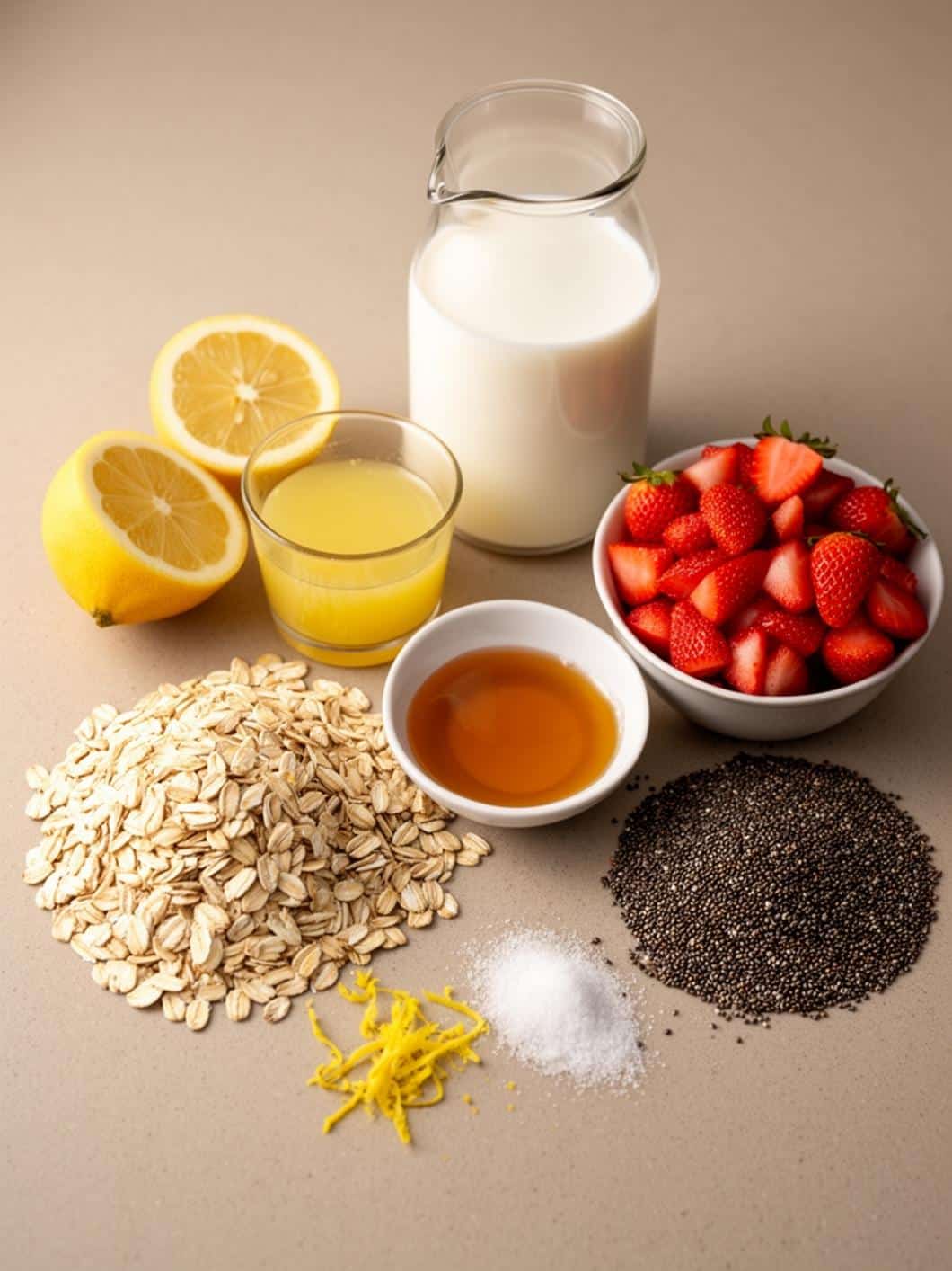 Strawberry Lemonade Overnight Oats: Healthy & Delicious Breakfast Idea