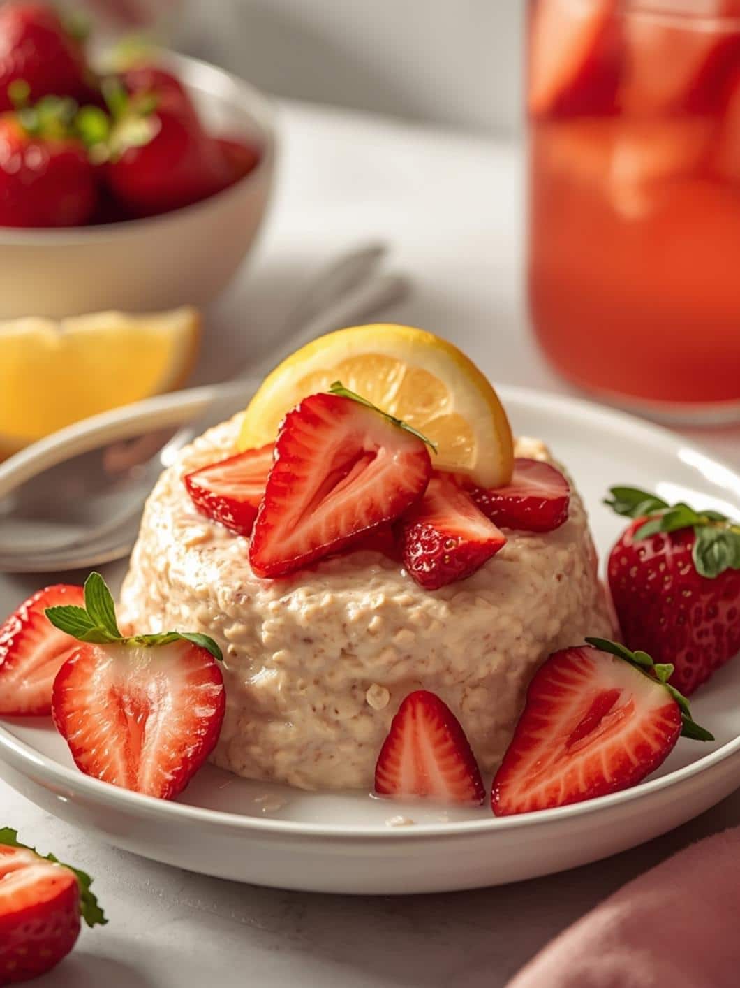 Strawberry Lemonade Overnight Oats: Healthy & Delicious Breakfast Idea