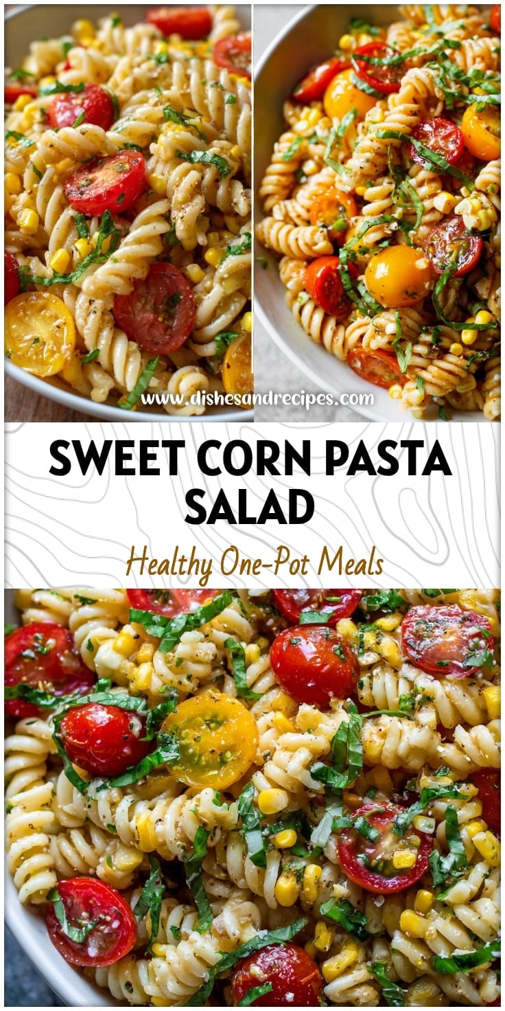 Sweet Corn & Tomato Pasta Salad for Summer Gatherings
