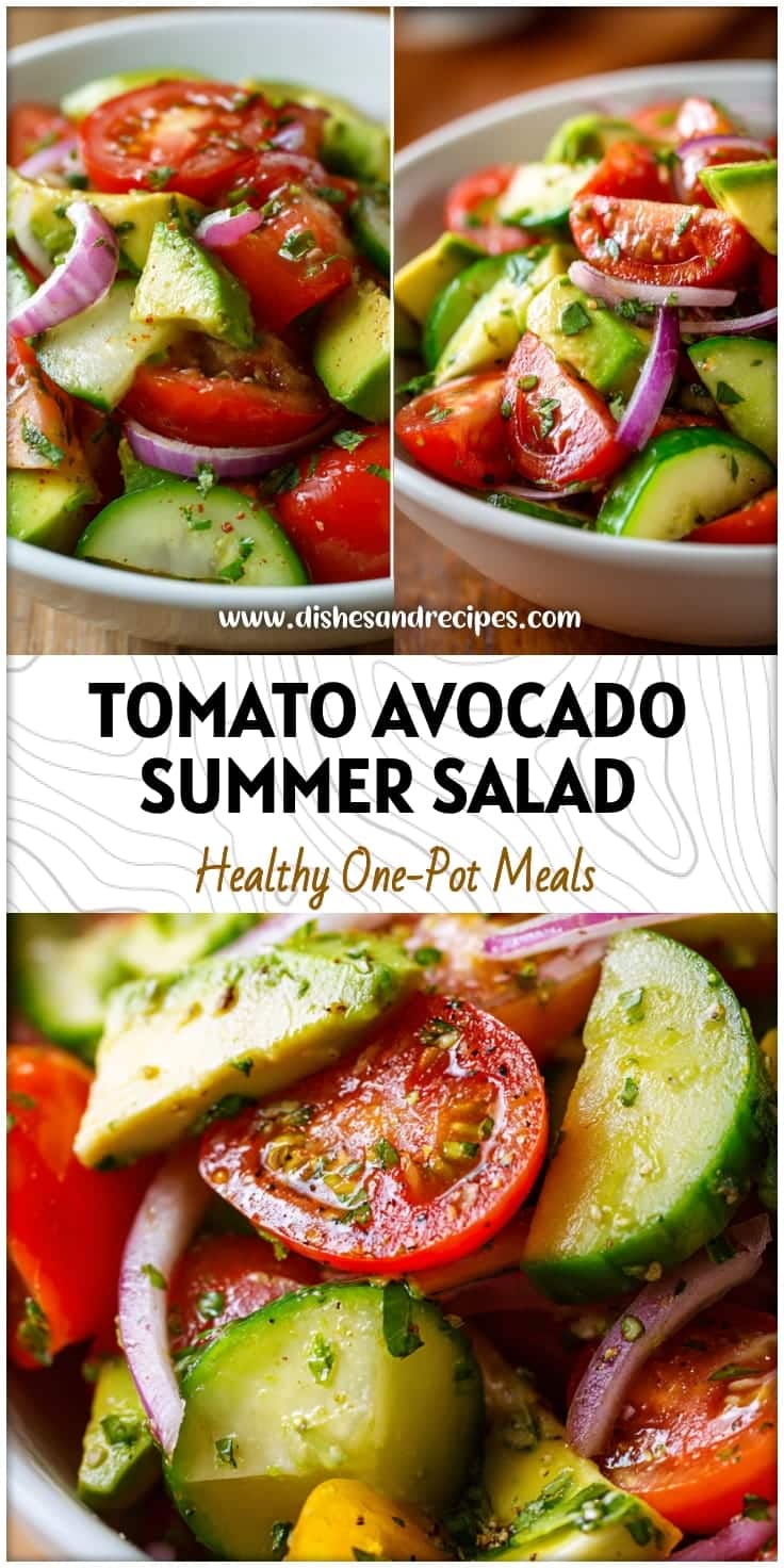 Tomato Avocado Summer Salad: Easy & Healthy Recipe
