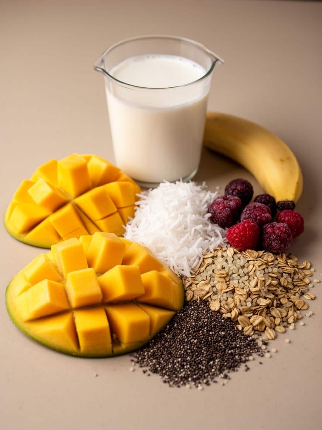 Tropical Mango Coconut Smoothie Bowl Recipe