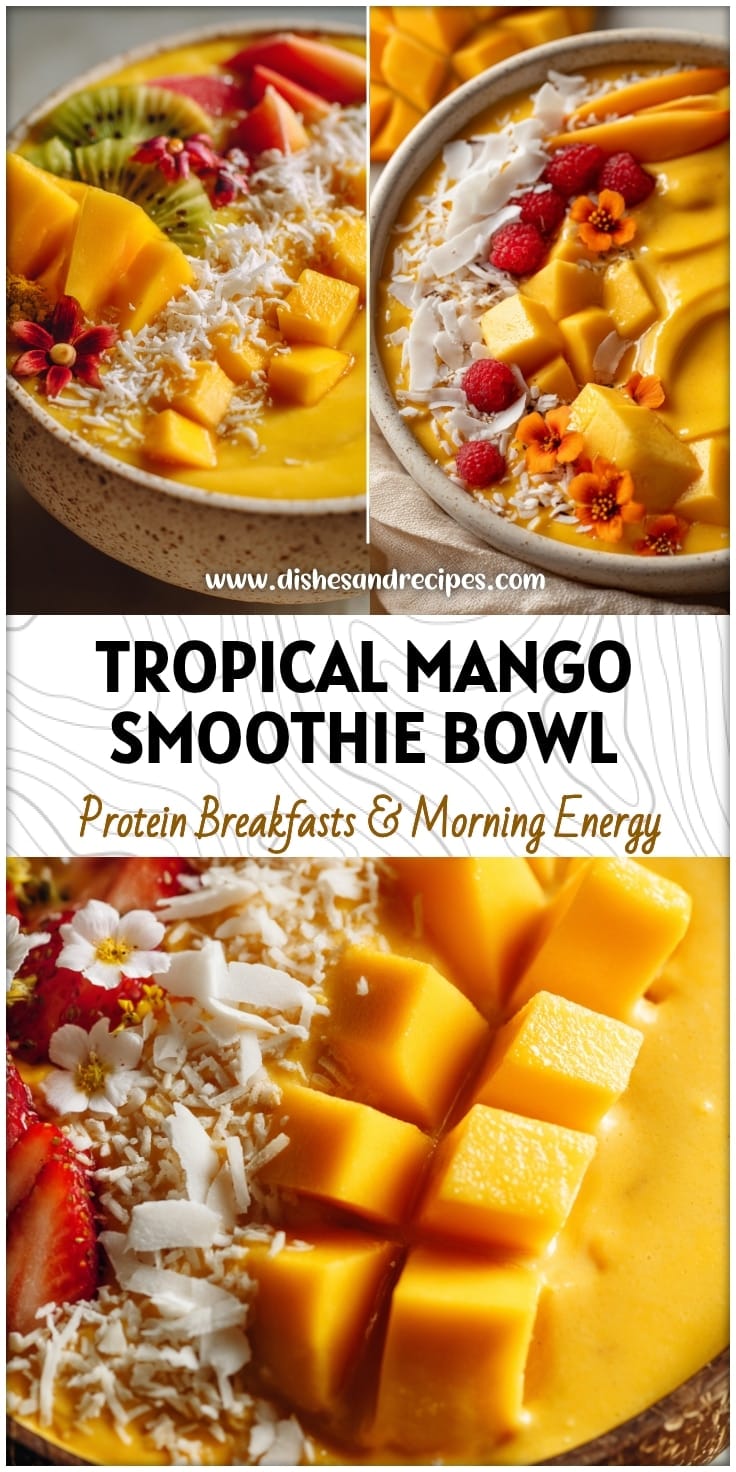 Tropical Mango Coconut Smoothie Bowl Recipe