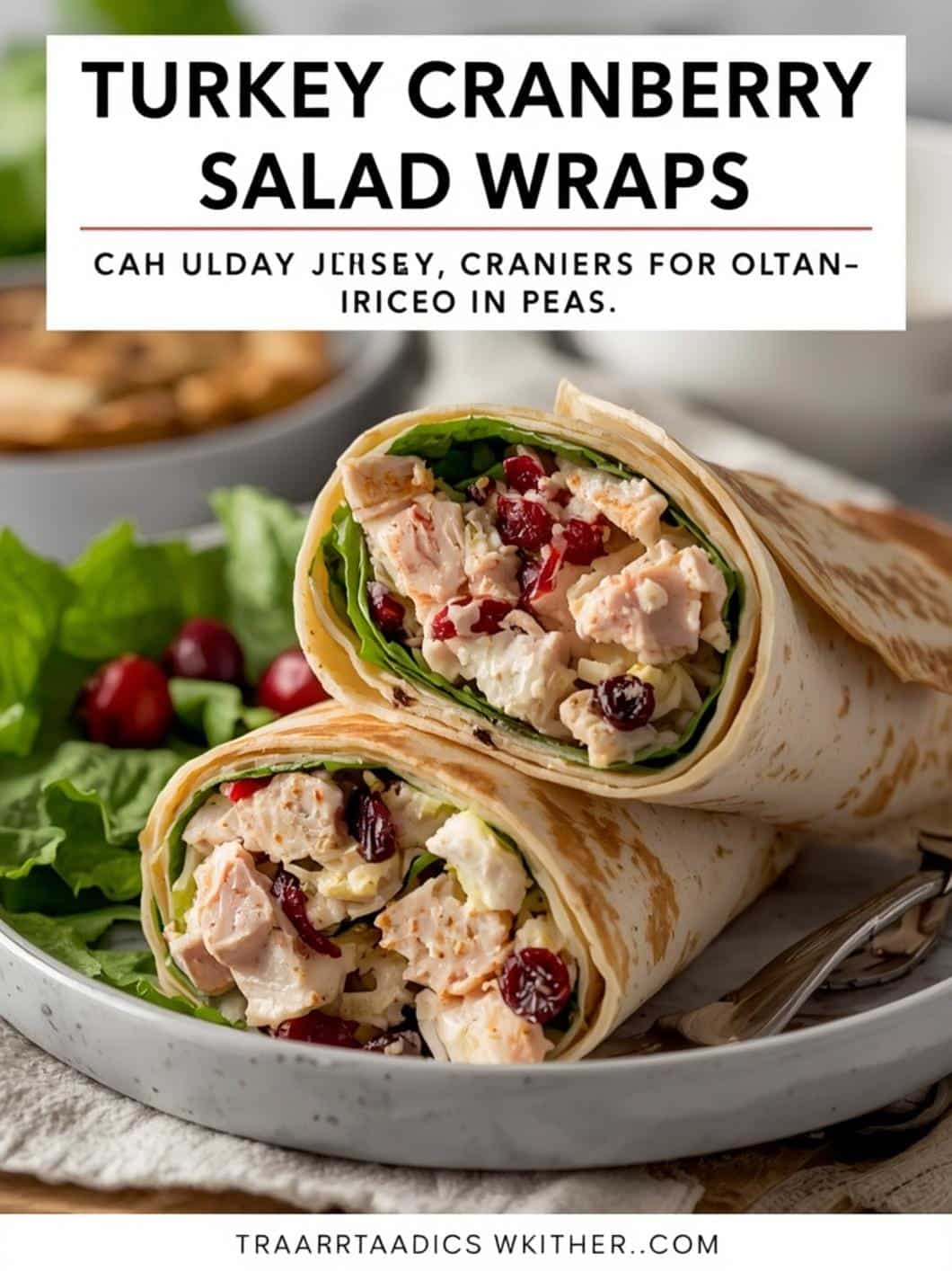 Turkey Cranberry Salad Wraps: Easy & Delicious Lunch Idea 15 Turkey Cranberry Salad Wraps: Easy & Delicious Lunch Idea
