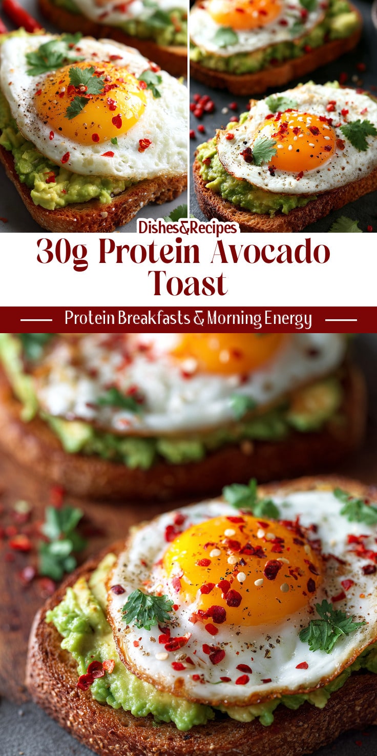 30g Protein Avocado Egg Toast (15 Minutes)