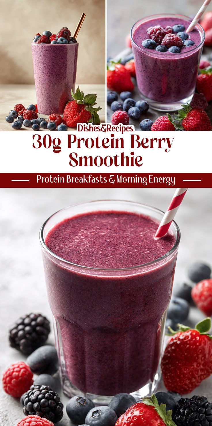 30g Protein Berry Smoothie (5 Minutes)