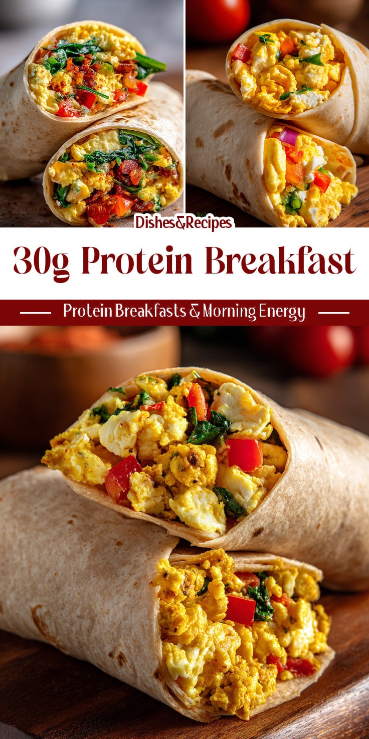 30g Protein Breakfast Burrito (Meal Prep)