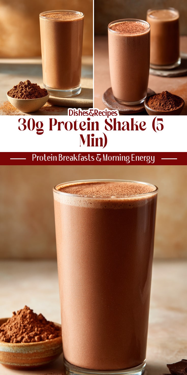 30g Protein Chocolate Breakfast Shake (5 Minutes)
