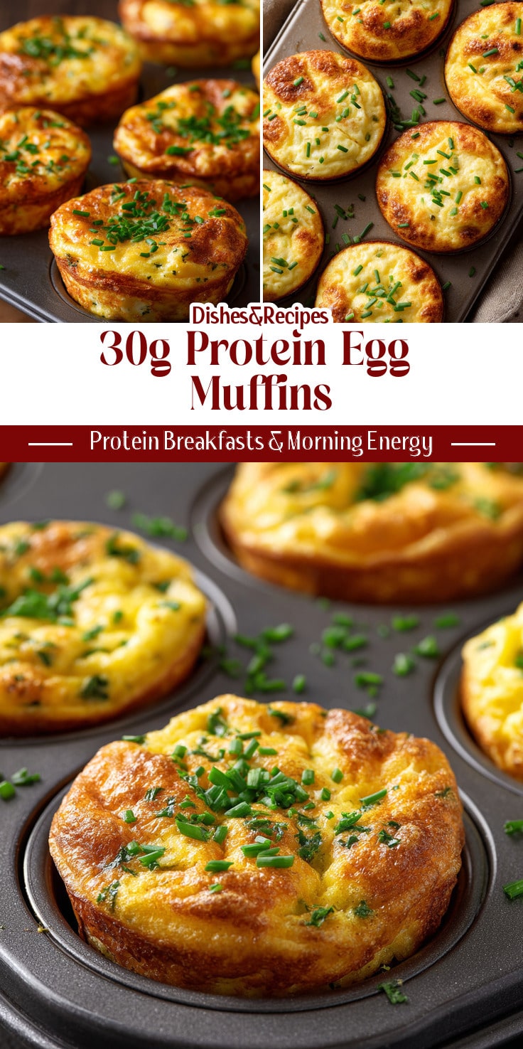 30g Protein Egg Muffins (Make Ahead Breakfast)