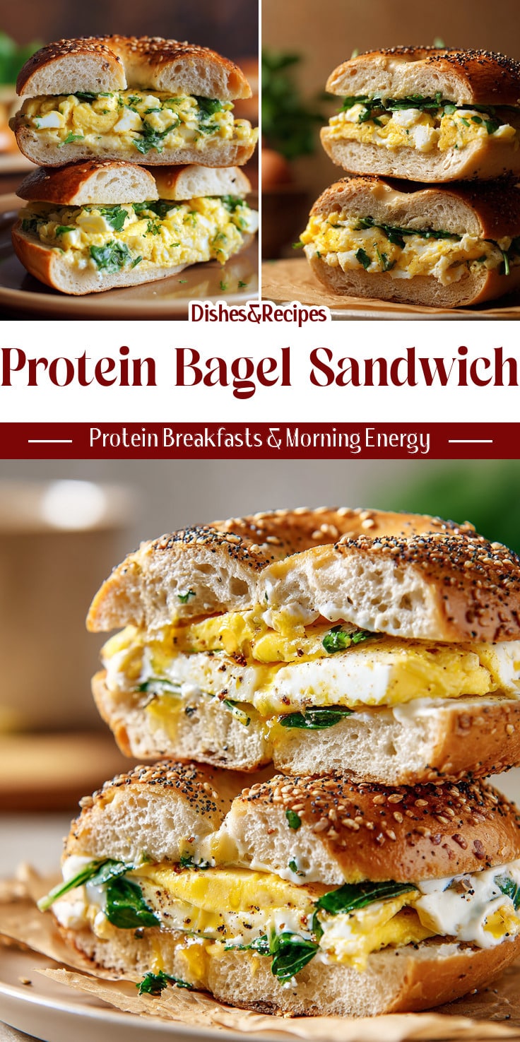30g Protein Bagel Sandwich (Work Breakfast)