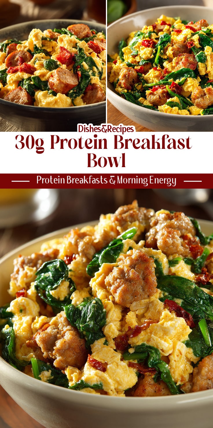 30g Protein Turkey Sausage Breakfast Bowl