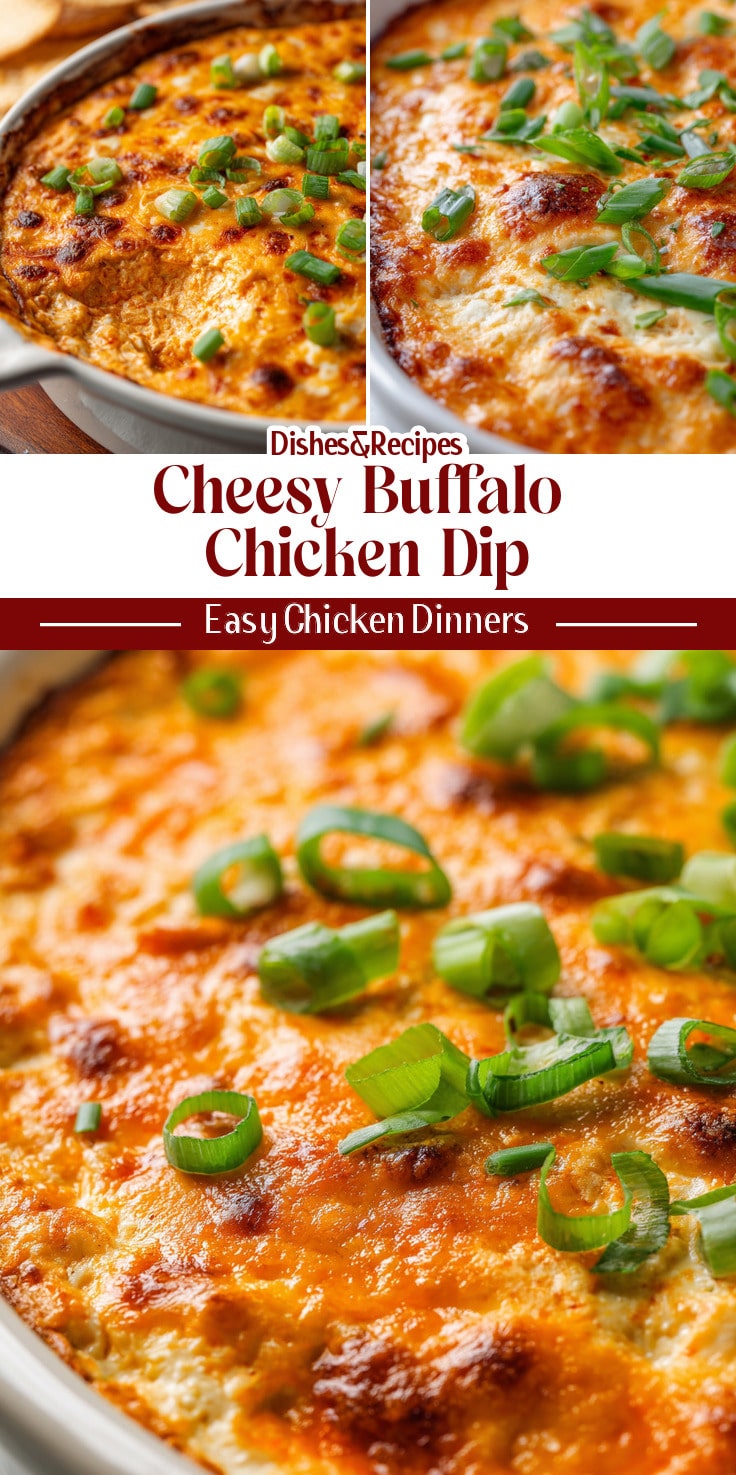 Cheesy Baked Buffalo Chicken Dip (Easy Recipe)