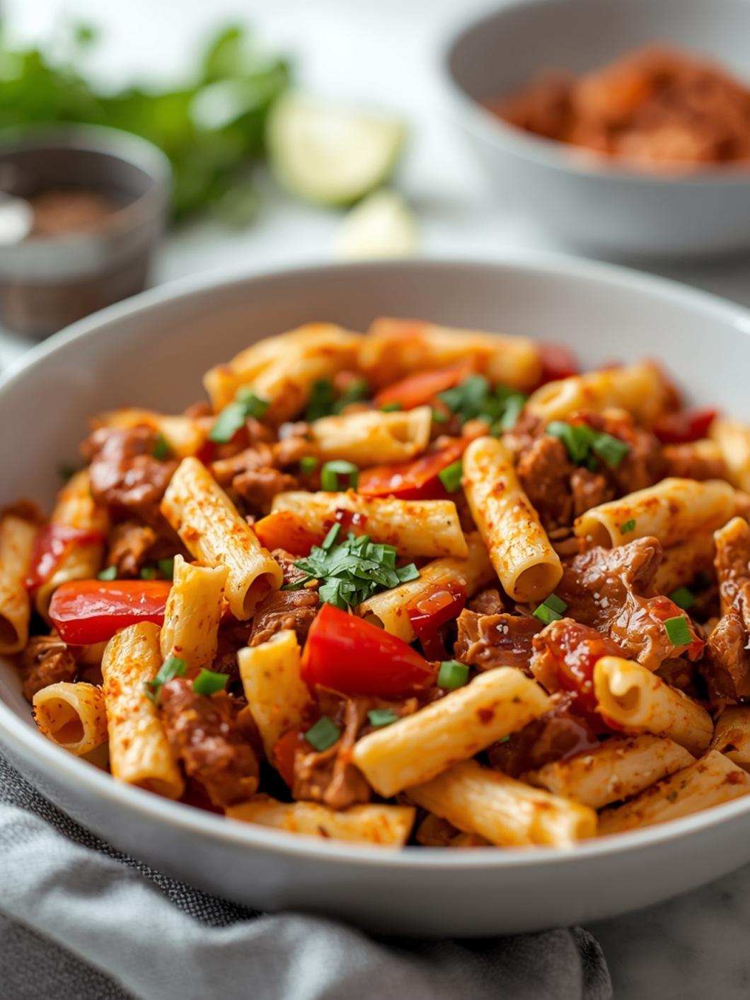 BBQ Turkey Protein Pasta Salad for Summer Gatherings