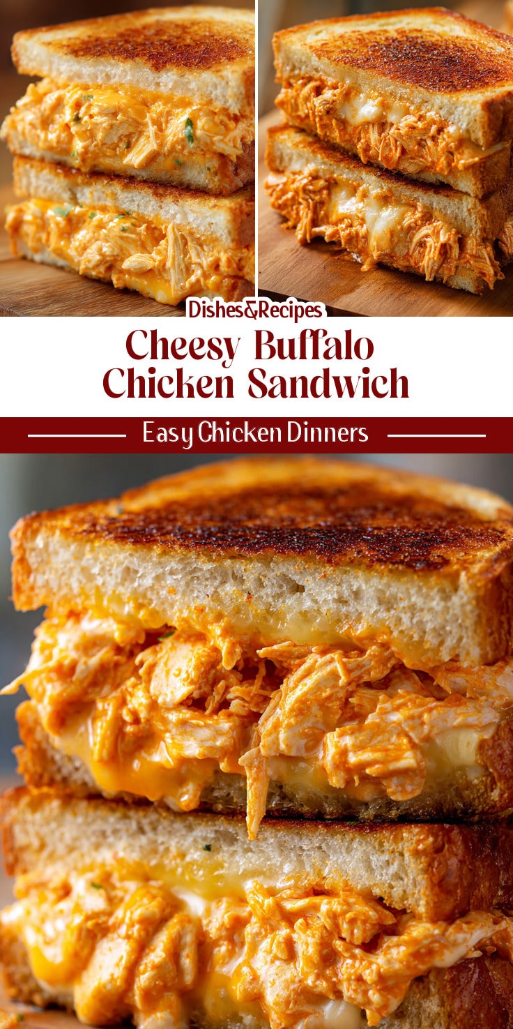 Cheesy Buffalo Chicken Sandwich for Easy Lunches