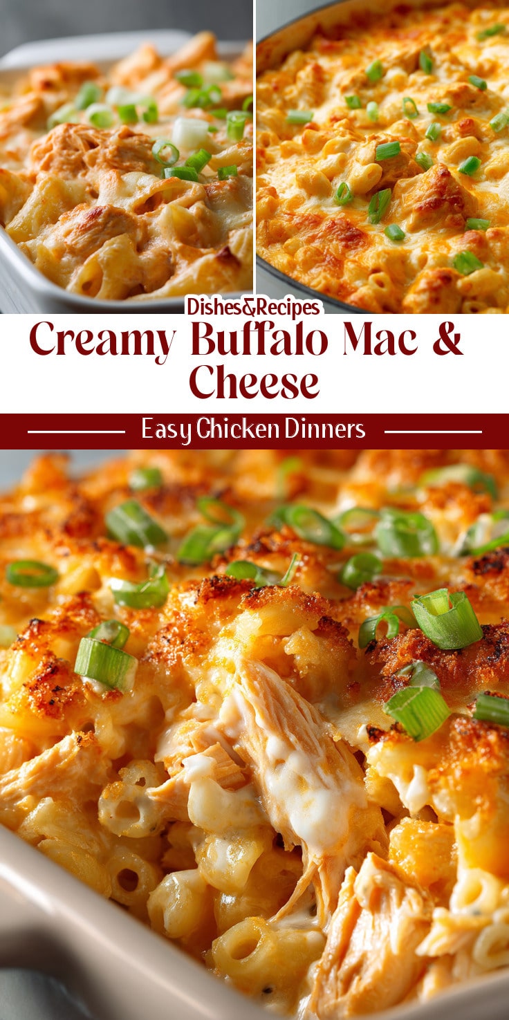 Creamy Buffalo Chicken Mac and Cheese Recipe