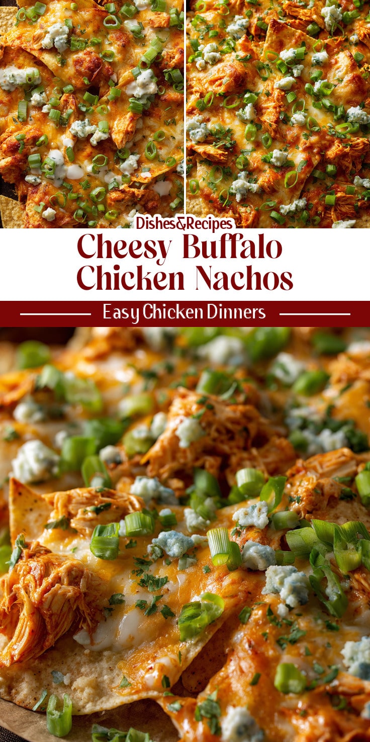 Cheesy Buffalo Chicken Nachos for Game Day