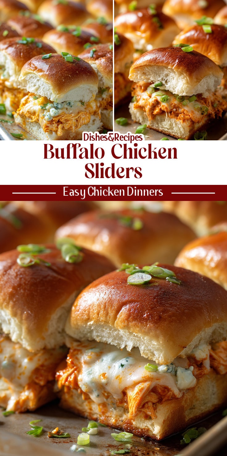 Buffalo Chicken Sliders for Game Day (Sheet Pan Bake)
