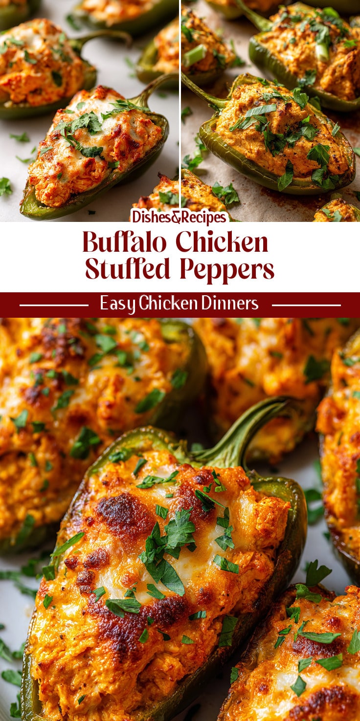 Buffalo Chicken Stuffed Peppers That Feel Like Comfort Food