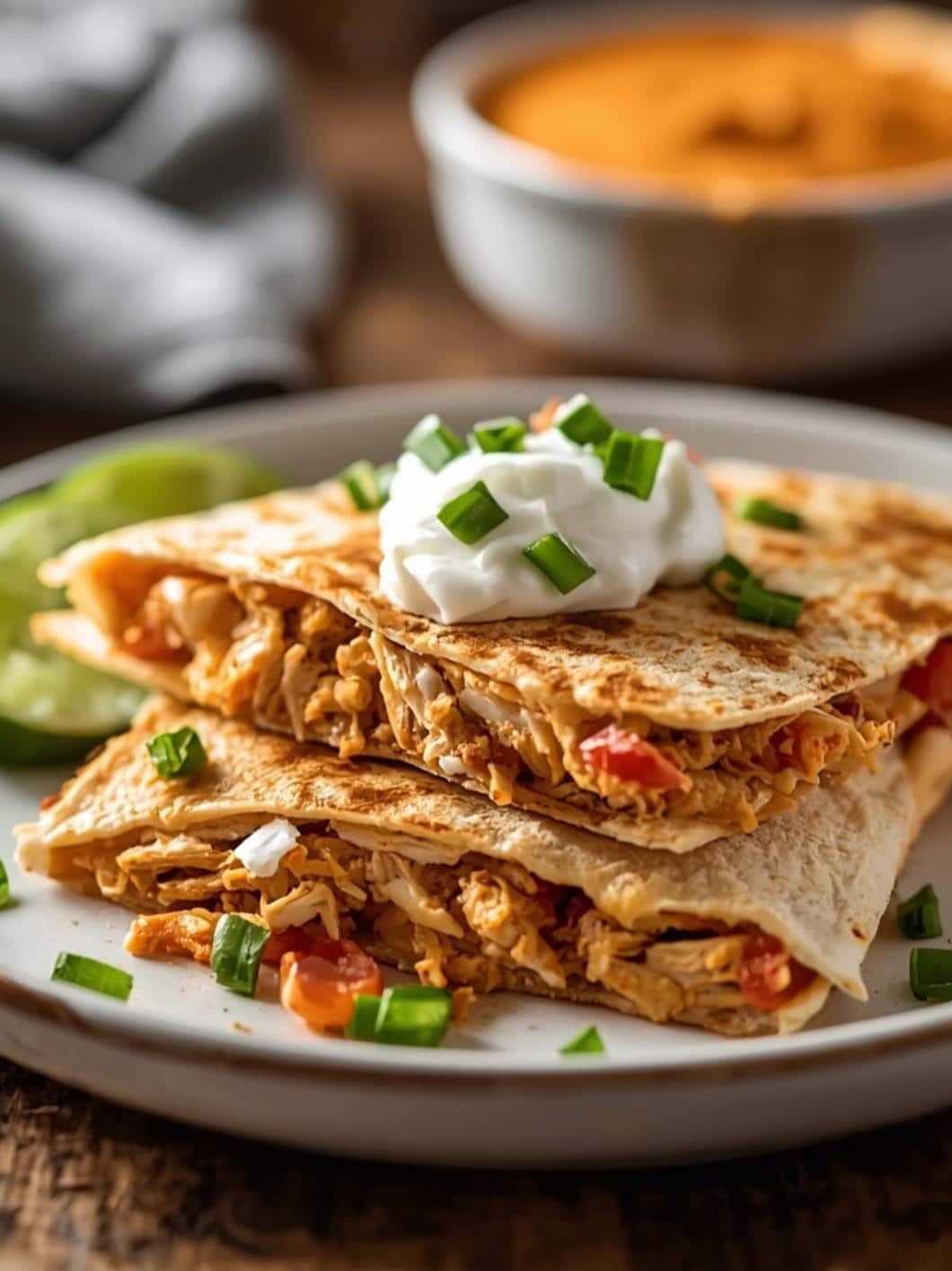Buffalo Chicken Quesadillas with Cream Cheese: Easy Dinner Ideas 11 Buffalo Chicken Quesadillas with Cream Cheese: Easy Dinner Ideas