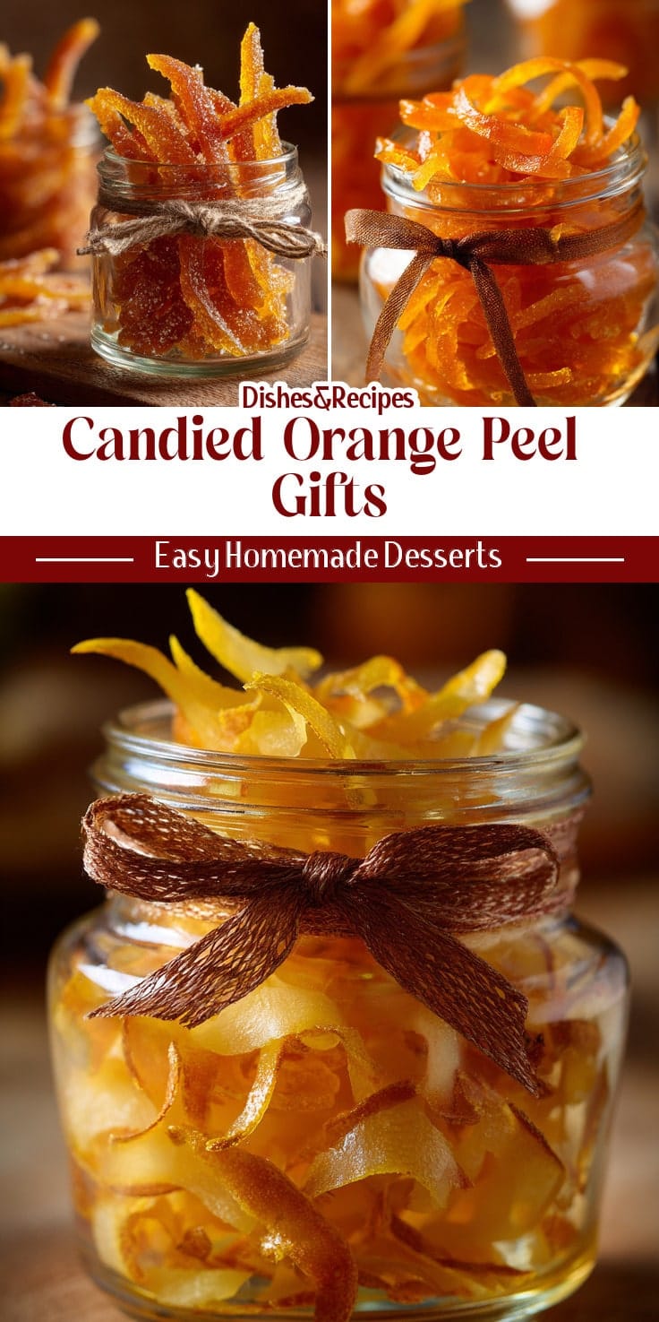 Homemade Candied Orange Peel: Easy Sweet Treat Gift Jars