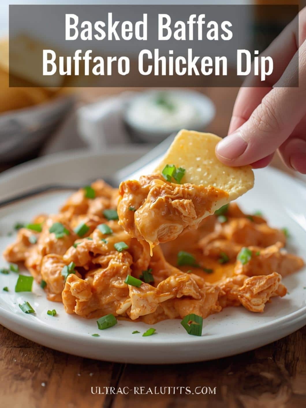 Cheesy Baked Buffalo Chicken Dip (Easy Recipe)
