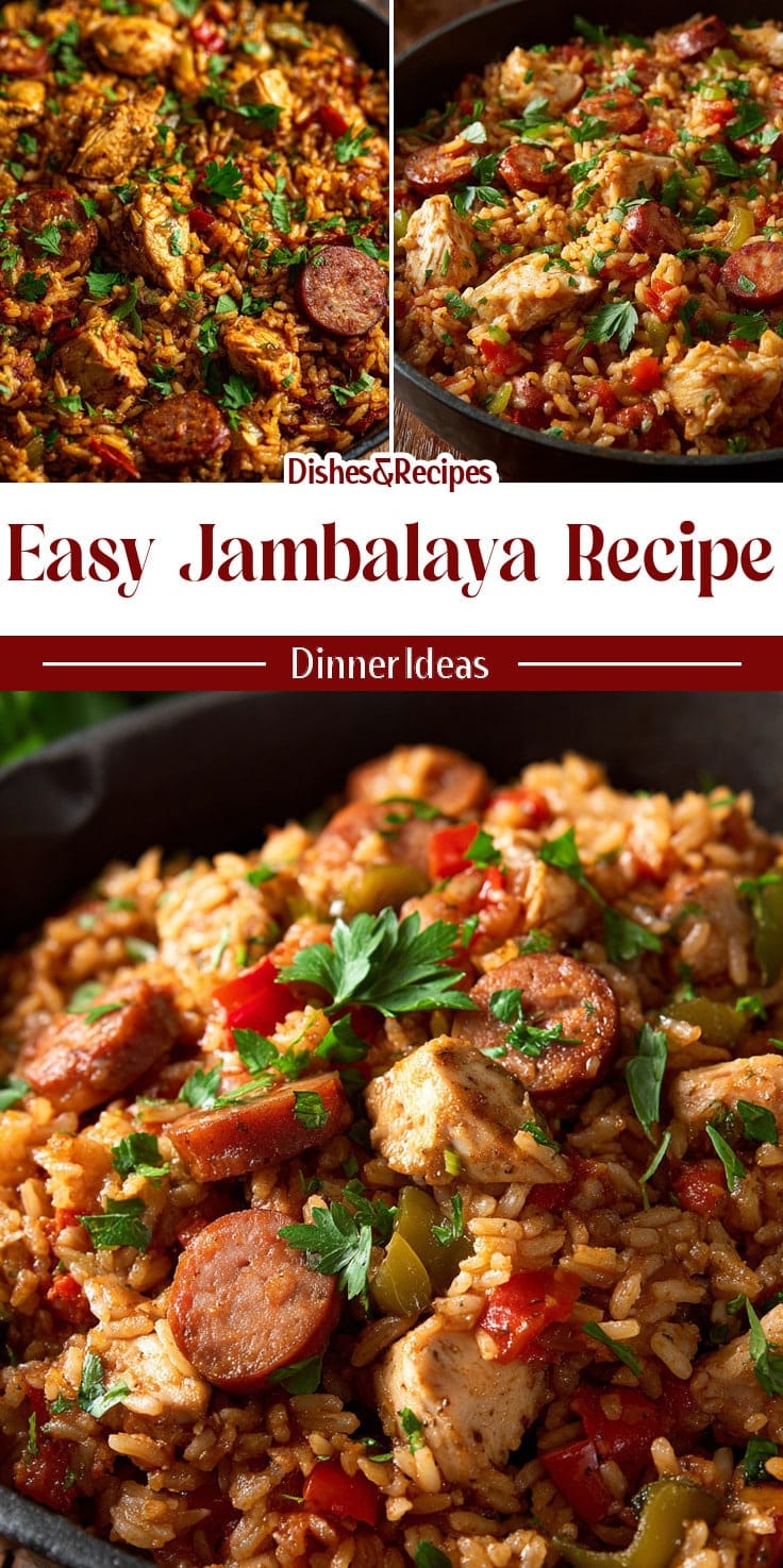 Authentic Chicken & Sausage Jambalaya (Easy Recipe)
