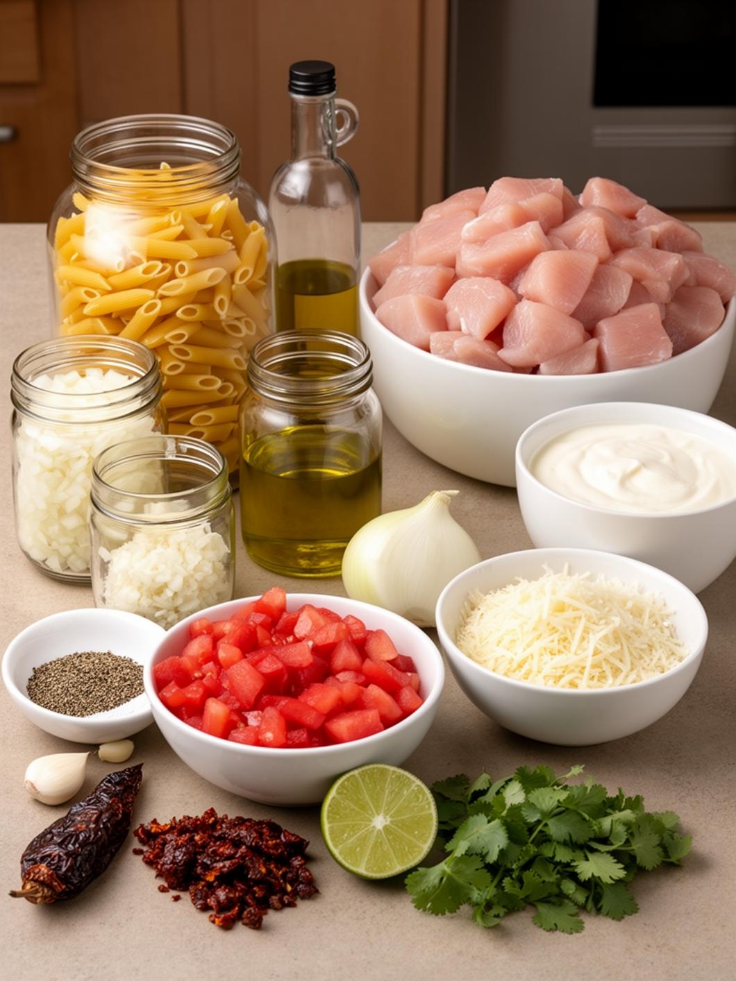 Copycat Chipotle Chicken Pasta Recipe (Cheesecake Factory Style)