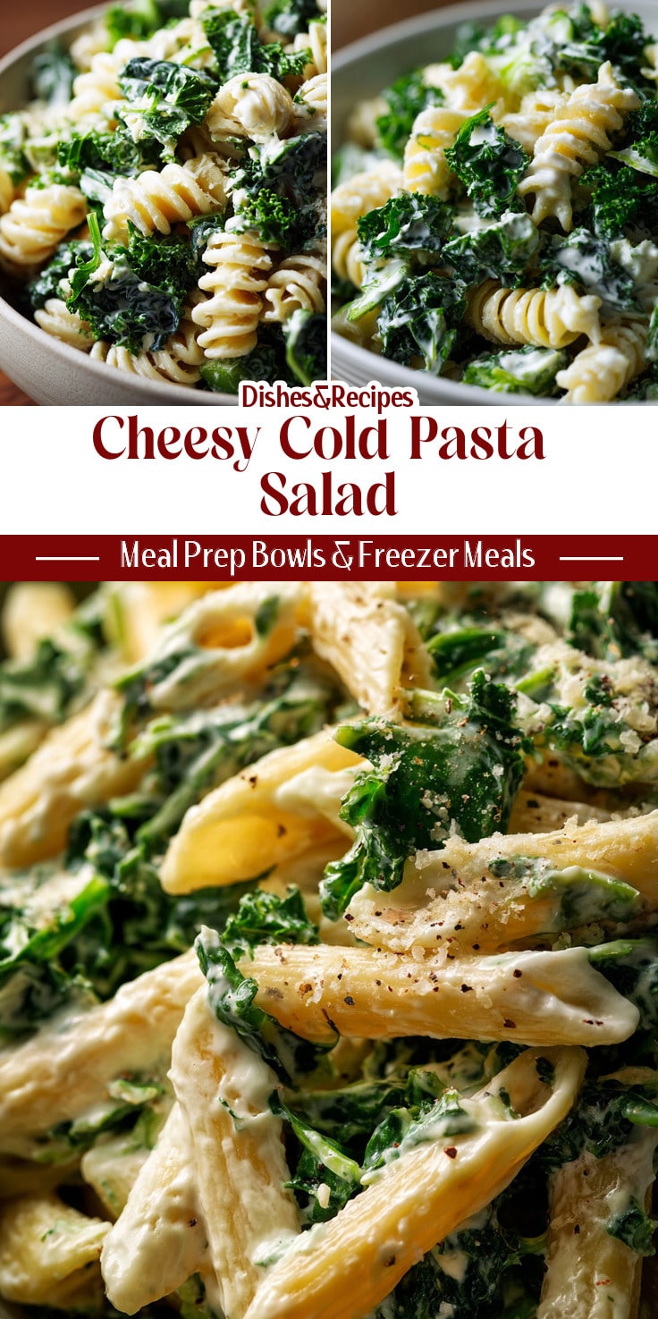 Healthy Cold Pasta Salad That's Cheesy & Delicious
