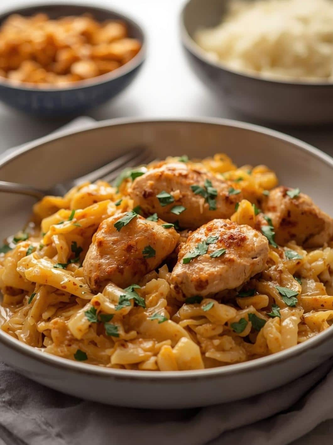 Creamy Chicken & Cabbage One-Pan Dinner (30 Minutes)