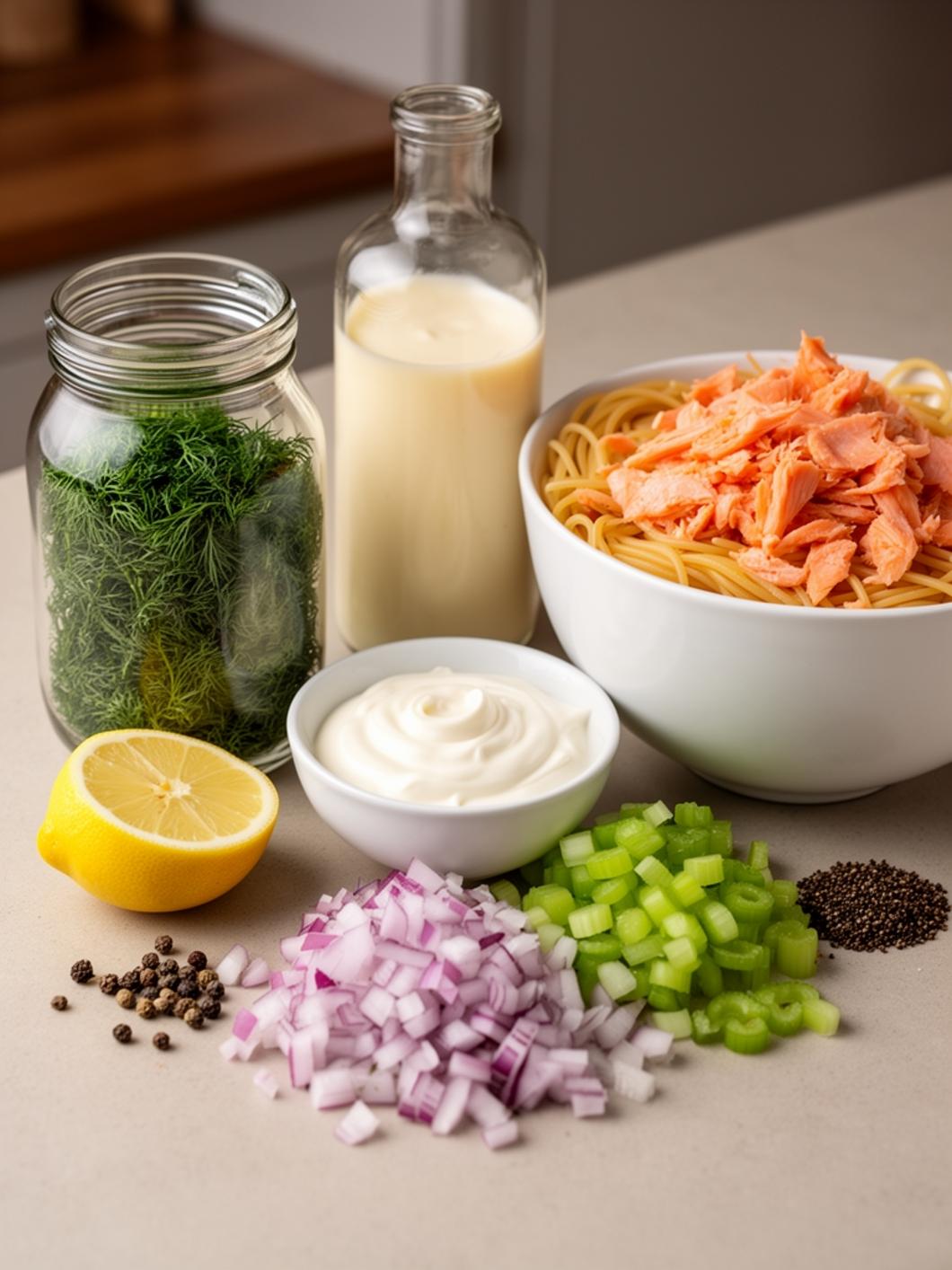 Creamy Dill Salmon Pasta Salad for Dinner