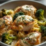 Creamy Garlic Chicken with Roasted Broccoli (Healthy & Low Carb) 12 =