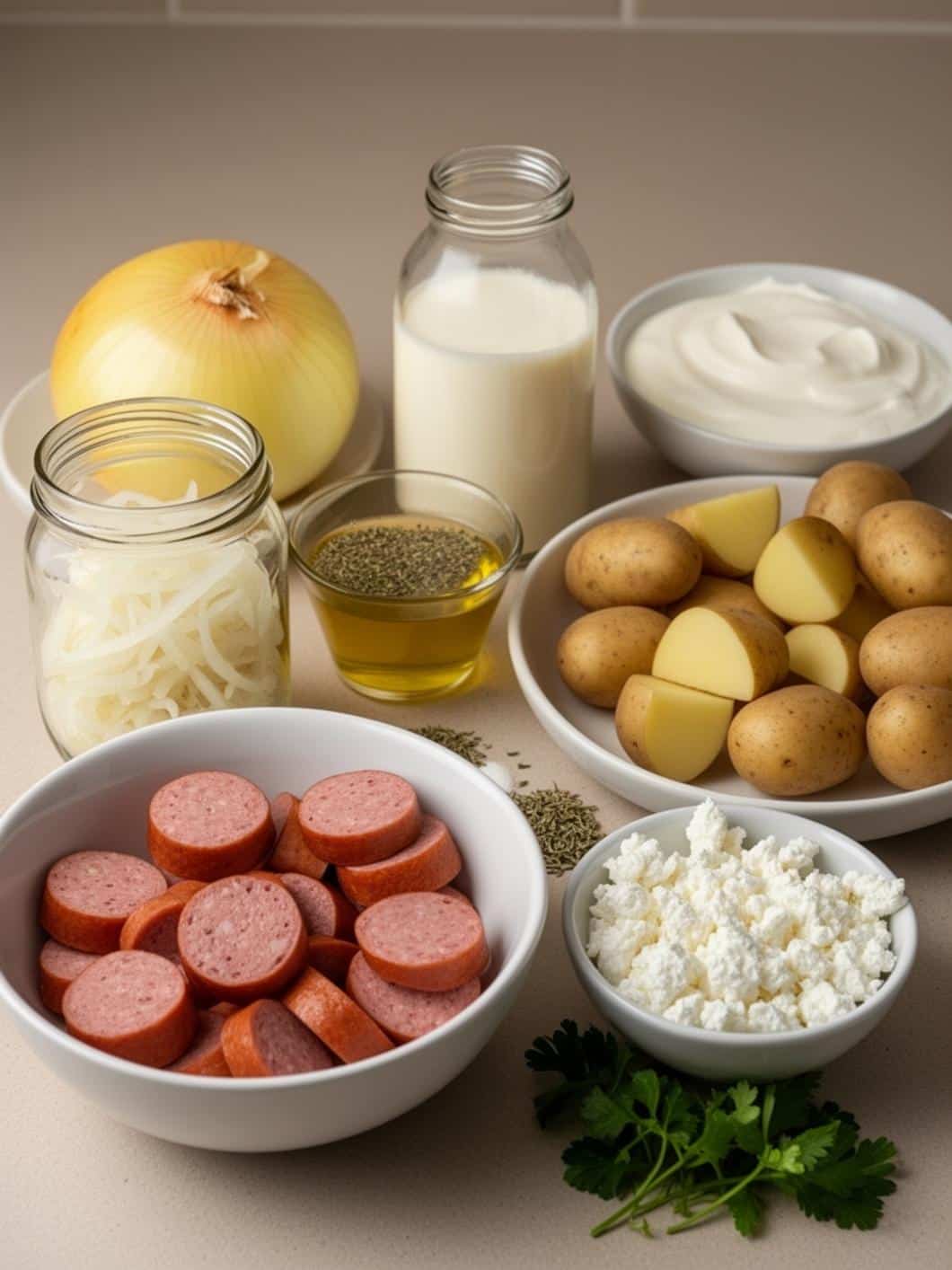 Creamy Garlic Onion Boil with Whipped Feta (Comfort Food)