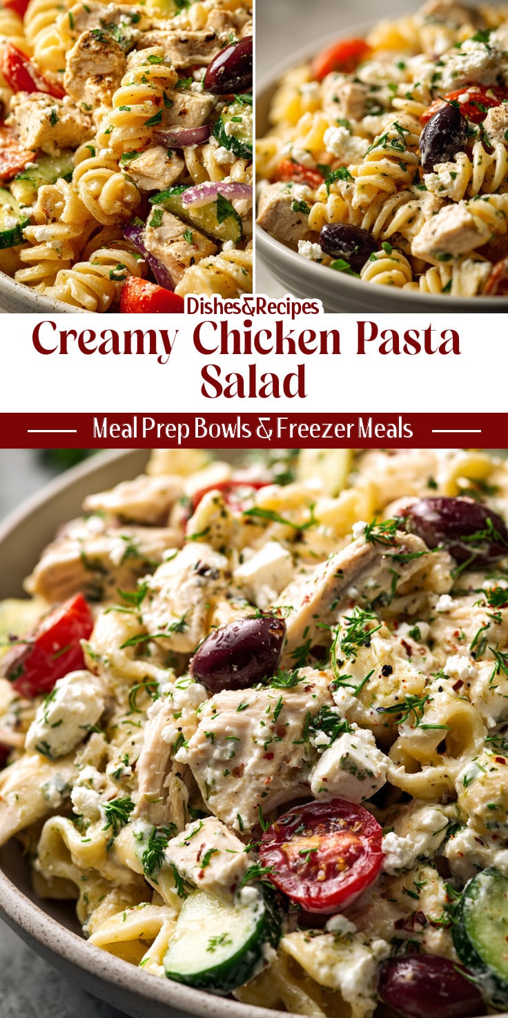Creamy Greek Chicken Pasta Salad for Easy Meal Prep 14 Creamy Greek Chicken Pasta Salad for Easy Meal Prep