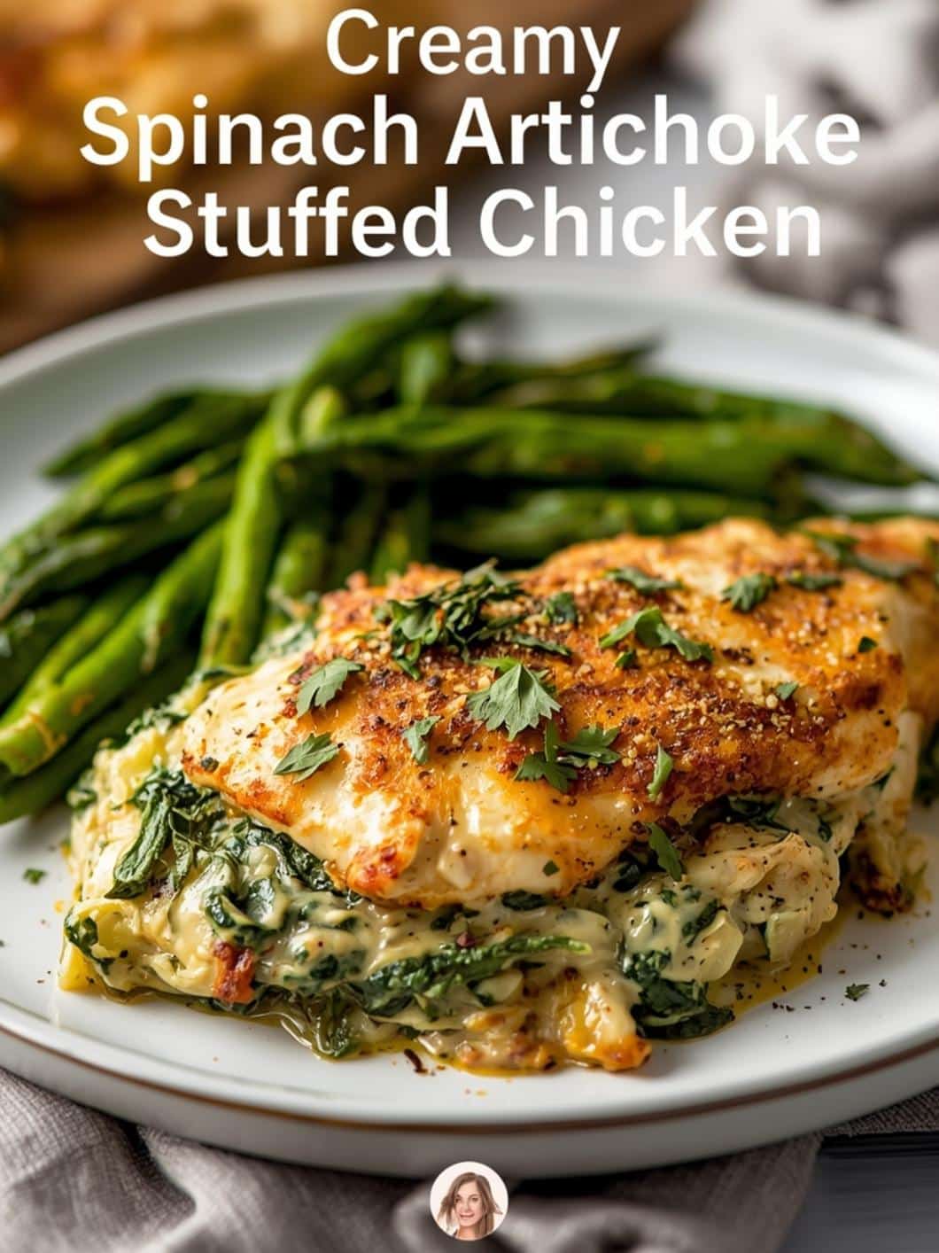 Creamy Spinach Artichoke Stuffed Chicken (Baked in Oven) 15 Creamy Spinach Artichoke Stuffed Chicken (Baked in Oven)