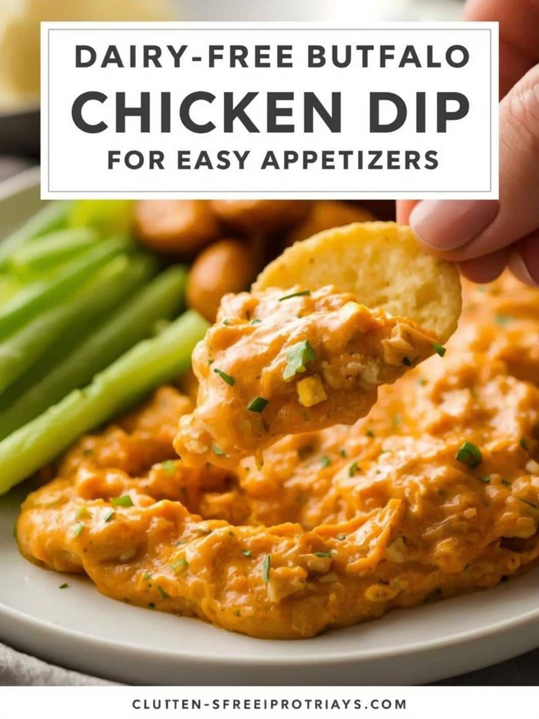 Dairy-Free Buffalo Chicken Dip for Easy Appetizers