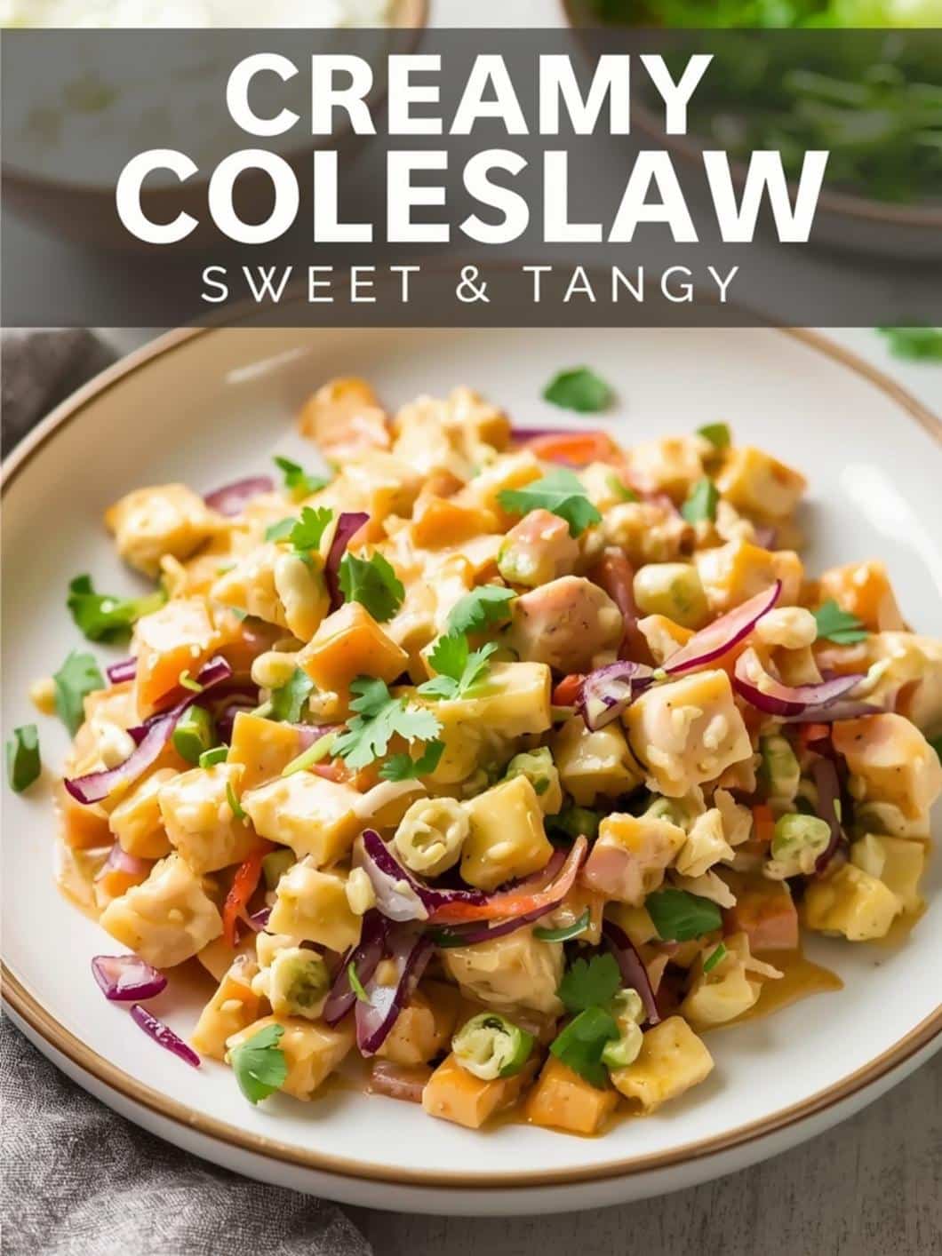 Easy Creamy Coleslaw Dressing (Sweet & Tangy)