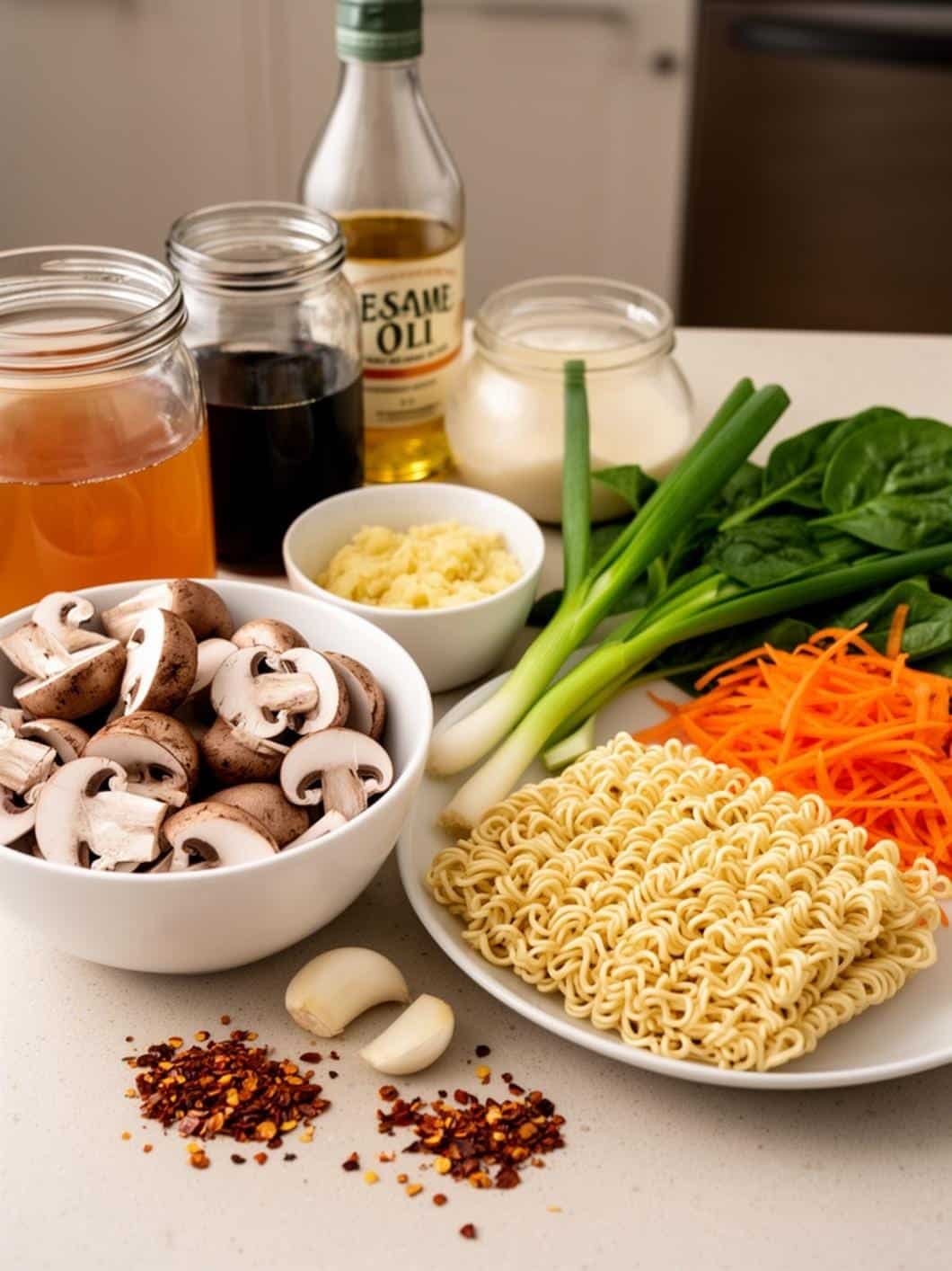 Easy Warm Meals: One-Pot Dumpling Ramen Bowl