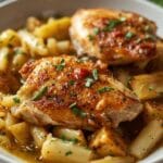 Flavorful Herb-Roasted Chicken with Fennel & Sauerkraut 12 =