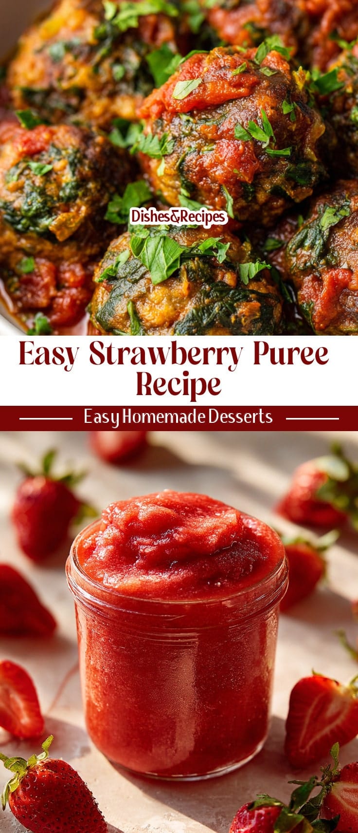 Easy Strawberry Puree for Frozen Drinks & Desserts