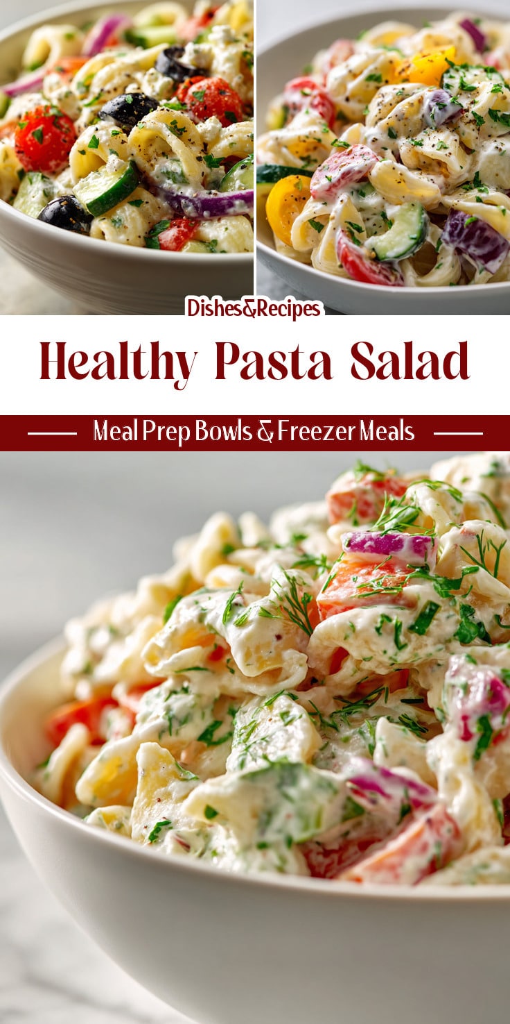 Healthy Greek Yogurt Pasta Salad That Feels Like Comfort Food
