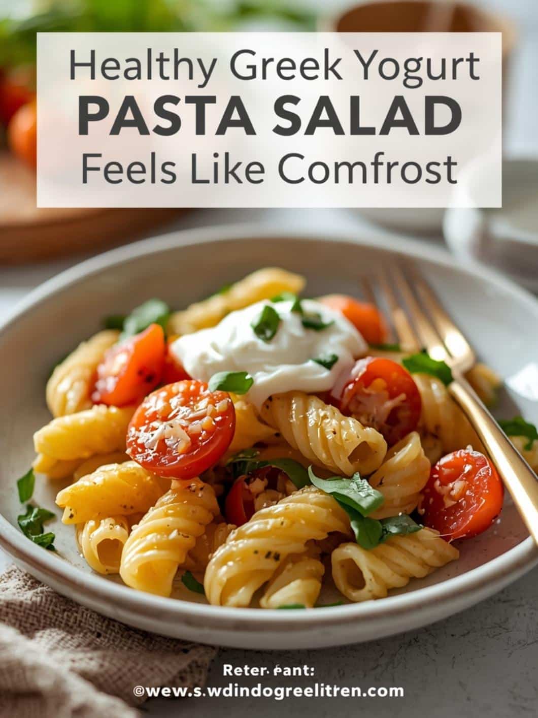 Healthy Greek Yogurt Pasta Salad That Feels Like Comfort Food