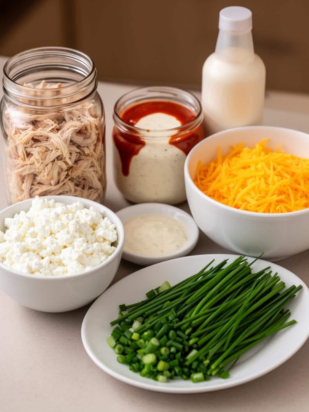 Healthy High Protein Buffalo Chicken Dip (Easy Meal Prep)