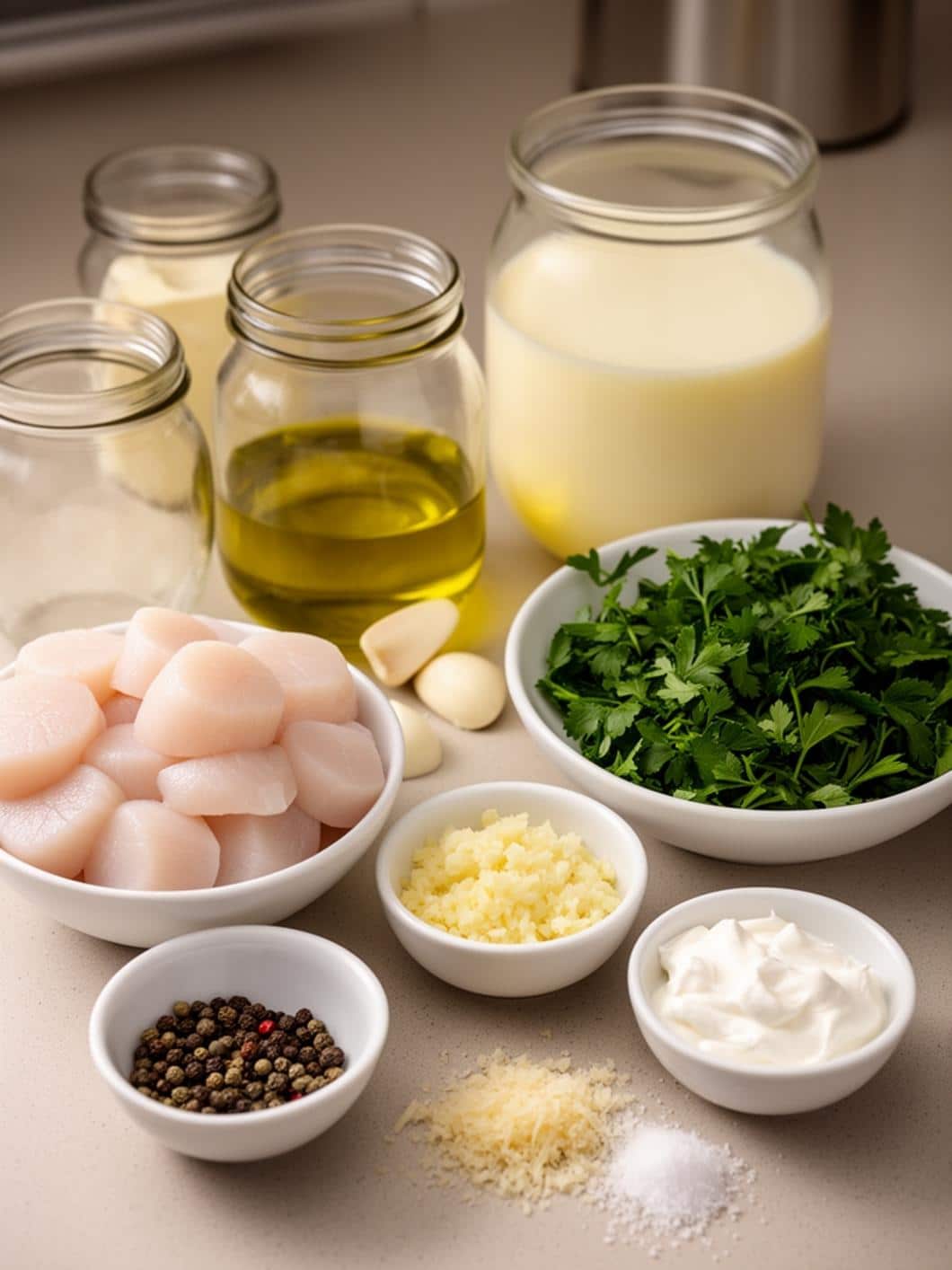 Healthy Lemon Garlic Scallops (20 Minutes)