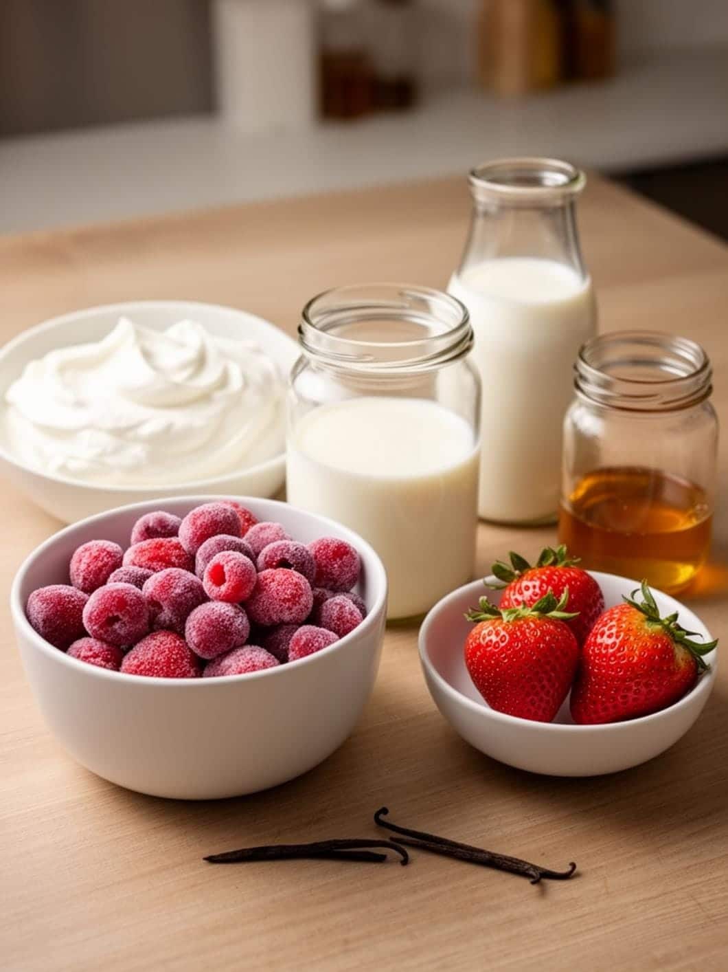 Healthy Strawberry Smoothie That's Thick & Creamy