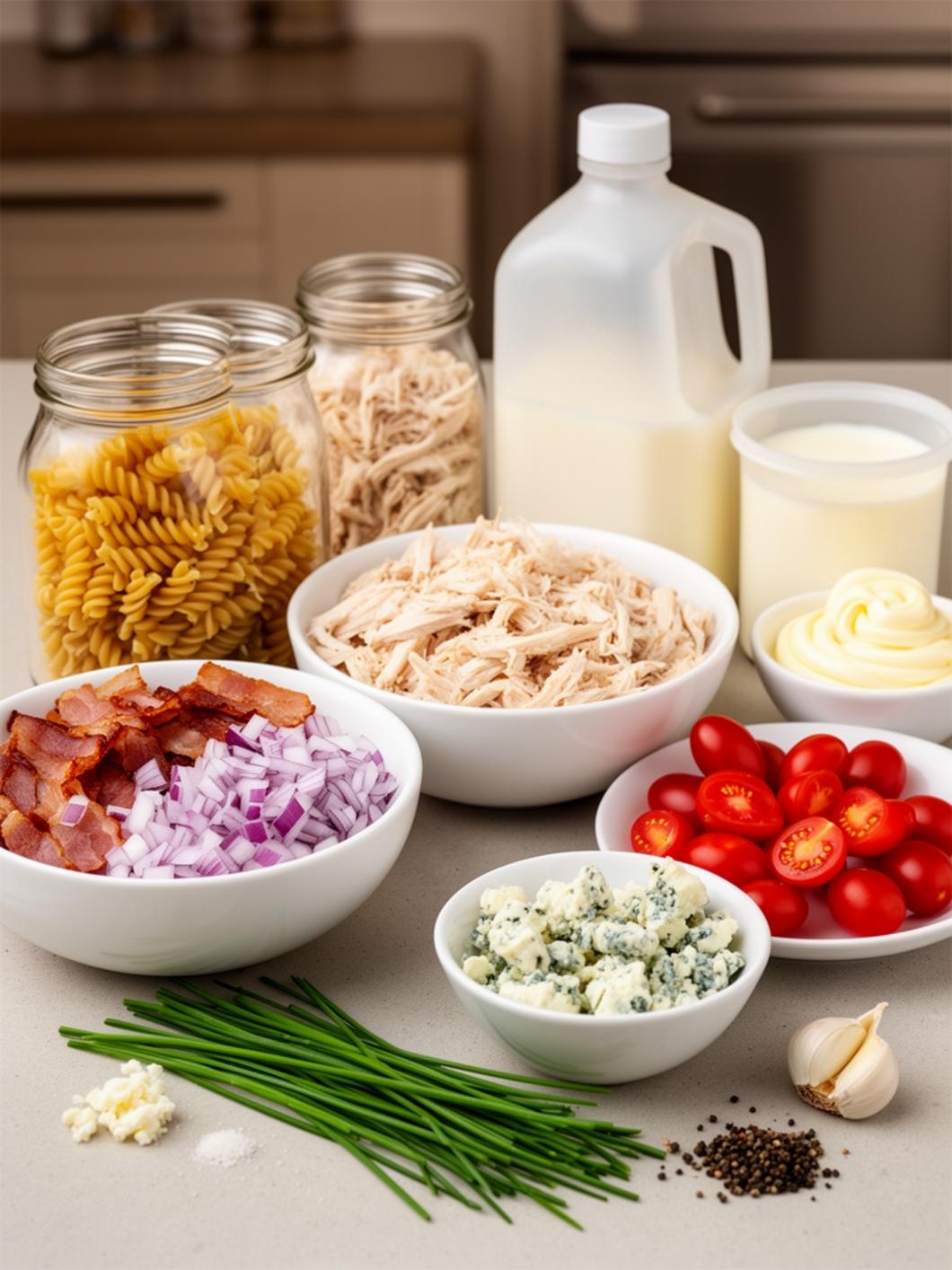 Hearty Chicken Cobb Pasta Salad for Picnics & Gatherings