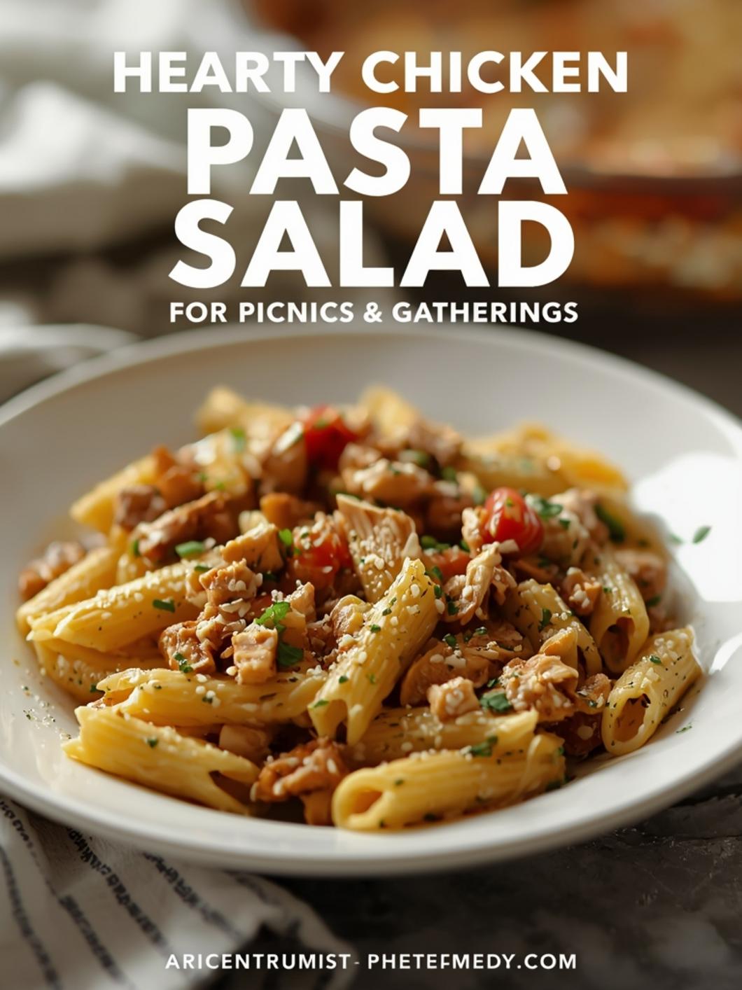 Hearty Chicken Cobb Pasta Salad for Picnics & Gatherings