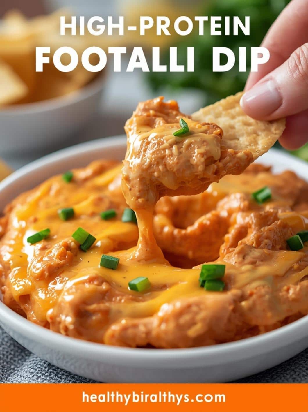 High Protein Football Food: Spicy Buffalo Dip