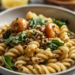 High-Protein Lemon Spinach Pasta Salad for Easy Potluck Main Dishes 12 =