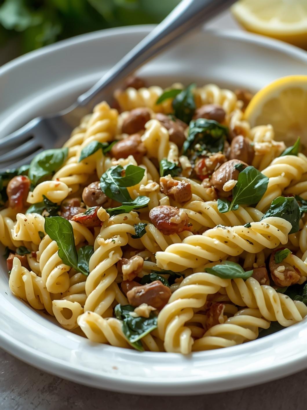 High-Protein Lemon Spinach Pasta Salad for Easy Potluck Main Dishes 15 High-Protein Lemon Spinach Pasta Salad for Easy Potluck Main Dishes