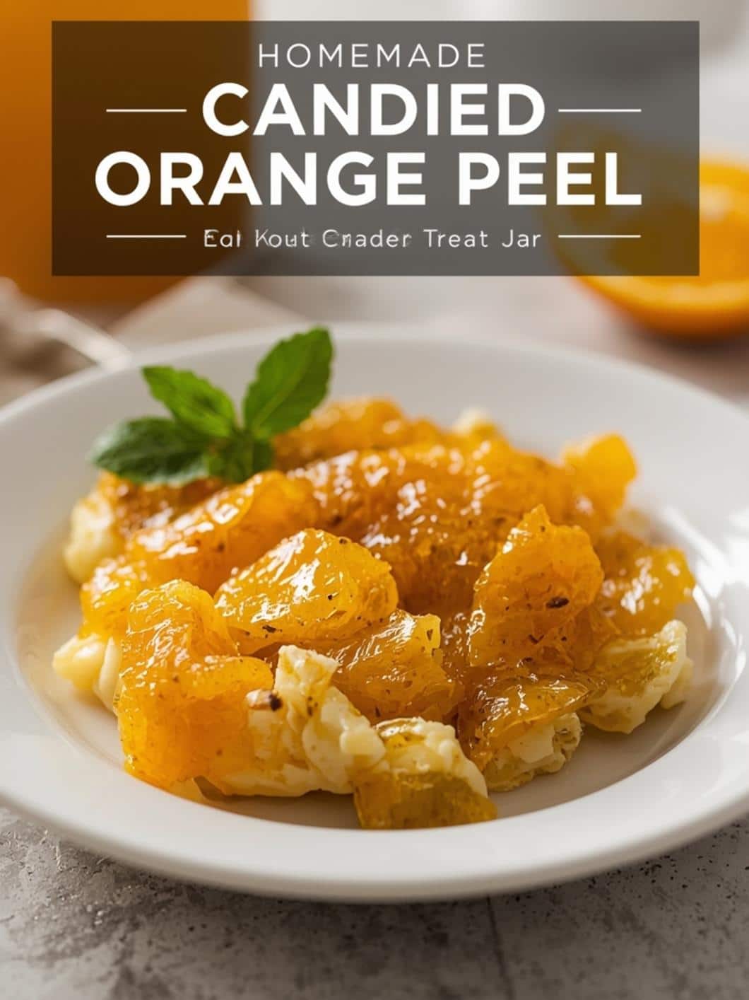 Homemade Candied Orange Peel: Easy Sweet Treat Gift Jars