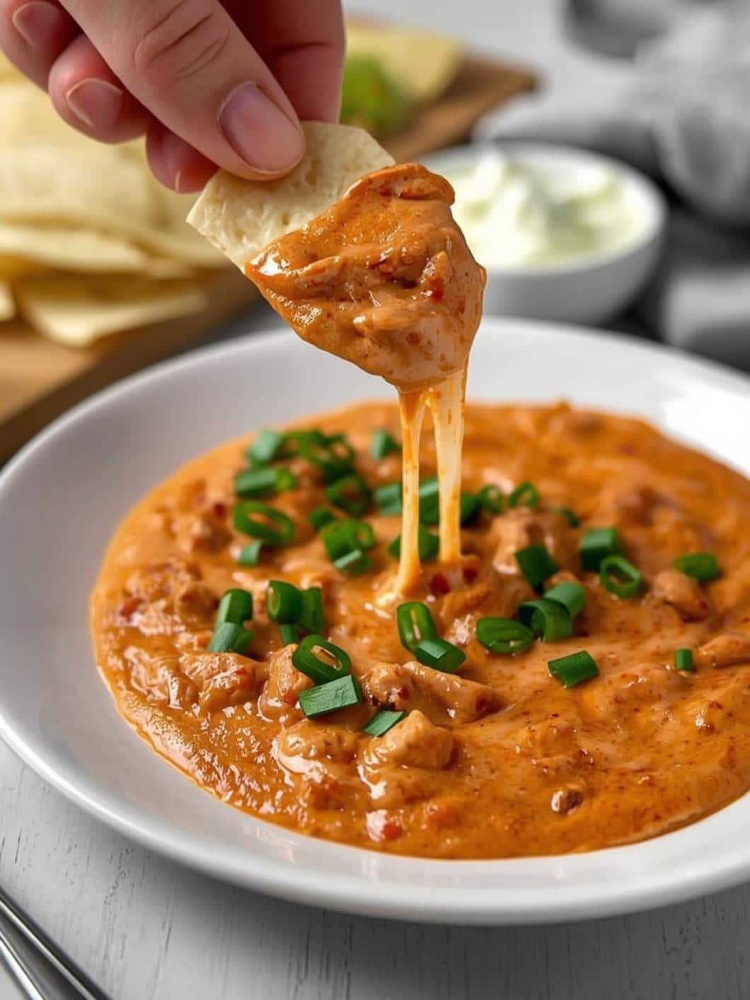 Hot Buffalo Chicken Dip Recipe (Pioneer Woman Inspired)